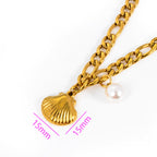 Pulsera con Dije Mar | Dorado Perla