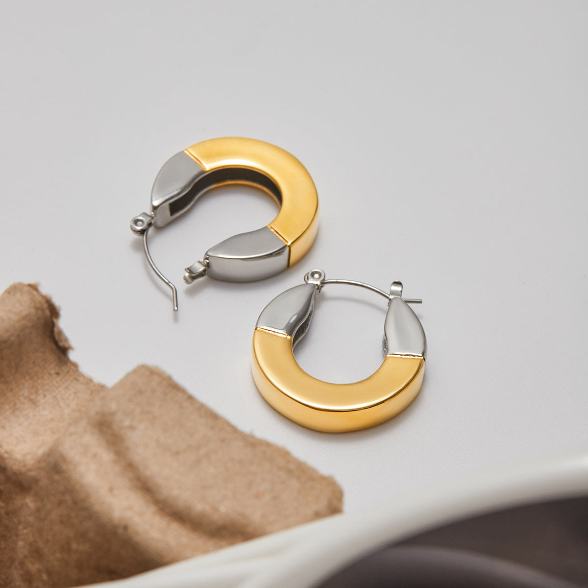 Argolla Fuerte Circular | Bicolor