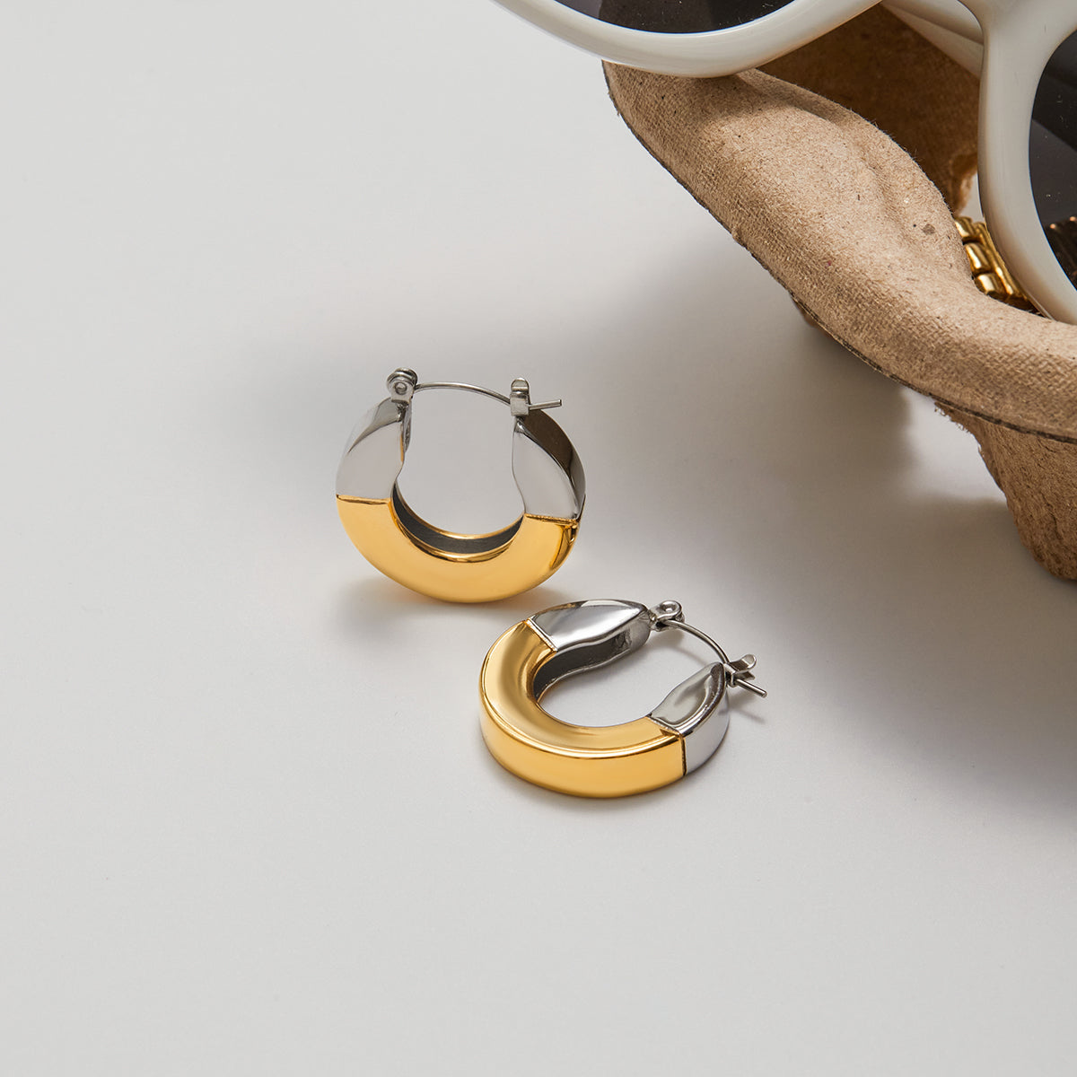 Argolla Fuerte Circular | Bicolor