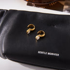 Par Ear Cuff Con Detalle De Circonia Central Brillante | Dorado