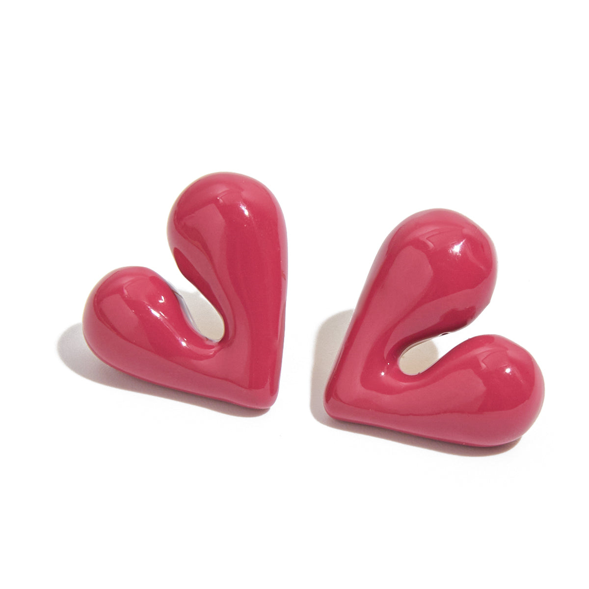 Zarcillo Romantic Rosa Corazón | Dorado