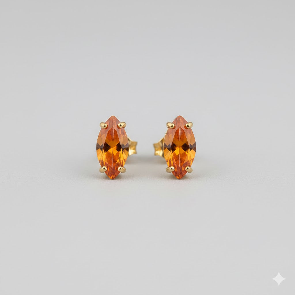 Zarcillos Minimalistas Con Circón Variados  | Dorado