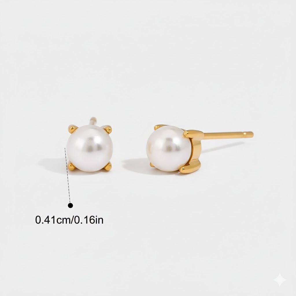 Zarcillos Minimalistas Con Circón Variados  | Dorado