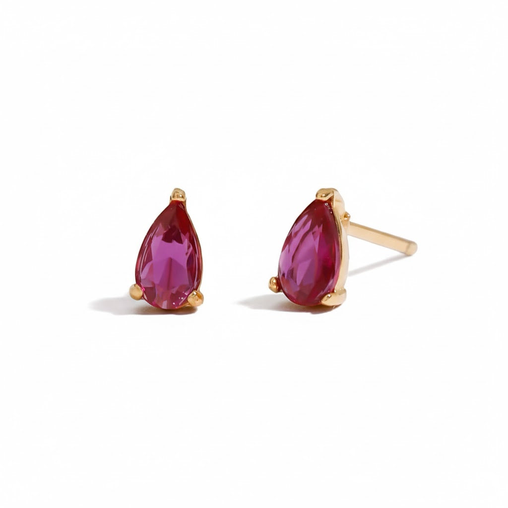 Zarcillos Minimalistas Con Circón Variados  | Dorado