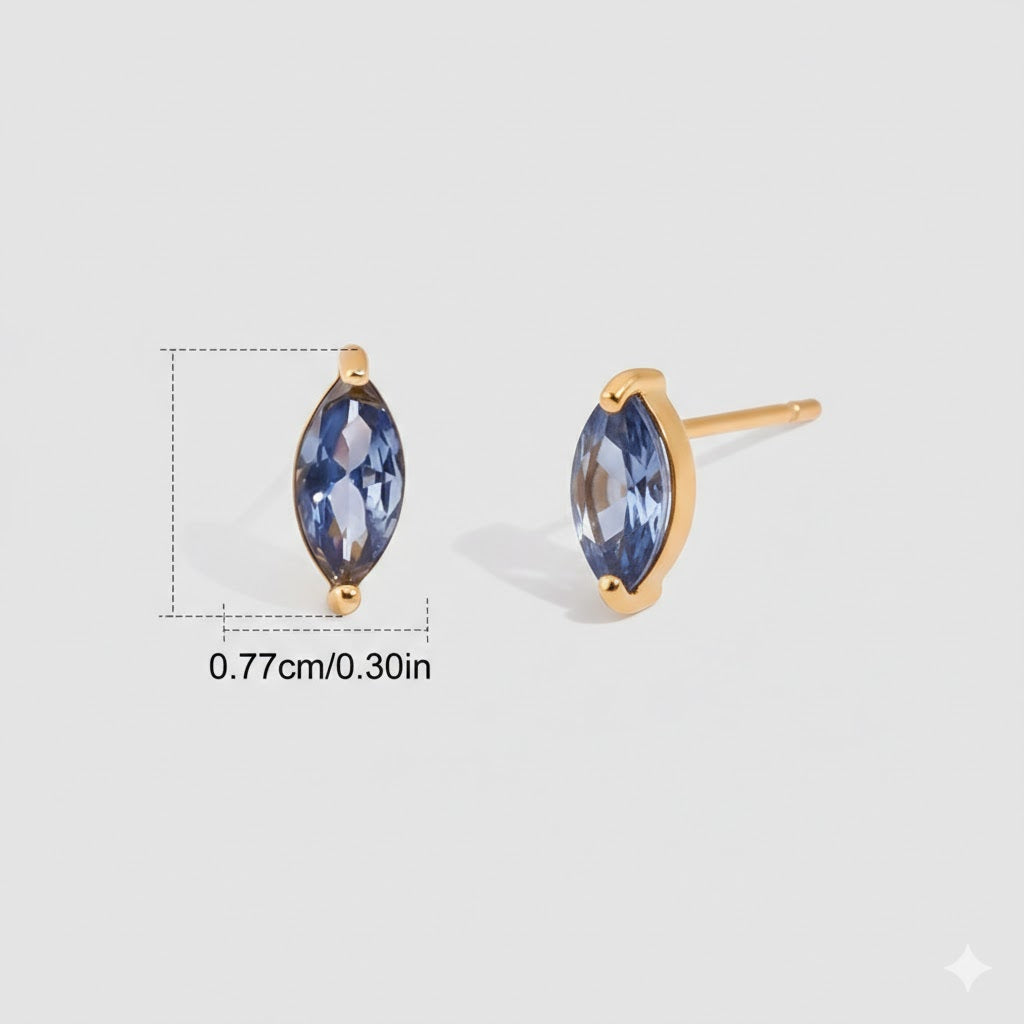 Zarcillos Minimalistas Con Circón Variados  | Dorado