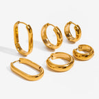 Argolla Clásica Circular Pequeña | Dorado