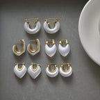 Argollas De Lujo Resina Blanca FiloDown | Dorado