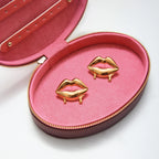Zarcillo Grandes Labios | Dorado