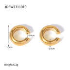 Par Ear Cuff Circular Basico | Dorado