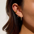 Par Ear Cuff Circular Basico | Dorado