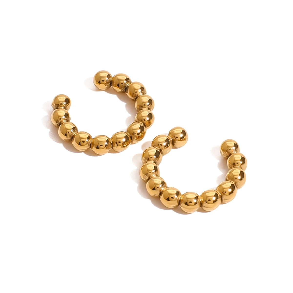 Par Ear Cuff Lujo Puntos | Dorado