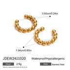 Par Ear Cuff Lujo Puntos | Dorado