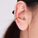 Par Ear Cuff Lujo Puntos | Dorado