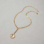 Collar Sol Estrellas En Y | Dorado