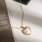 Collar Corazón Mediano | Dorado