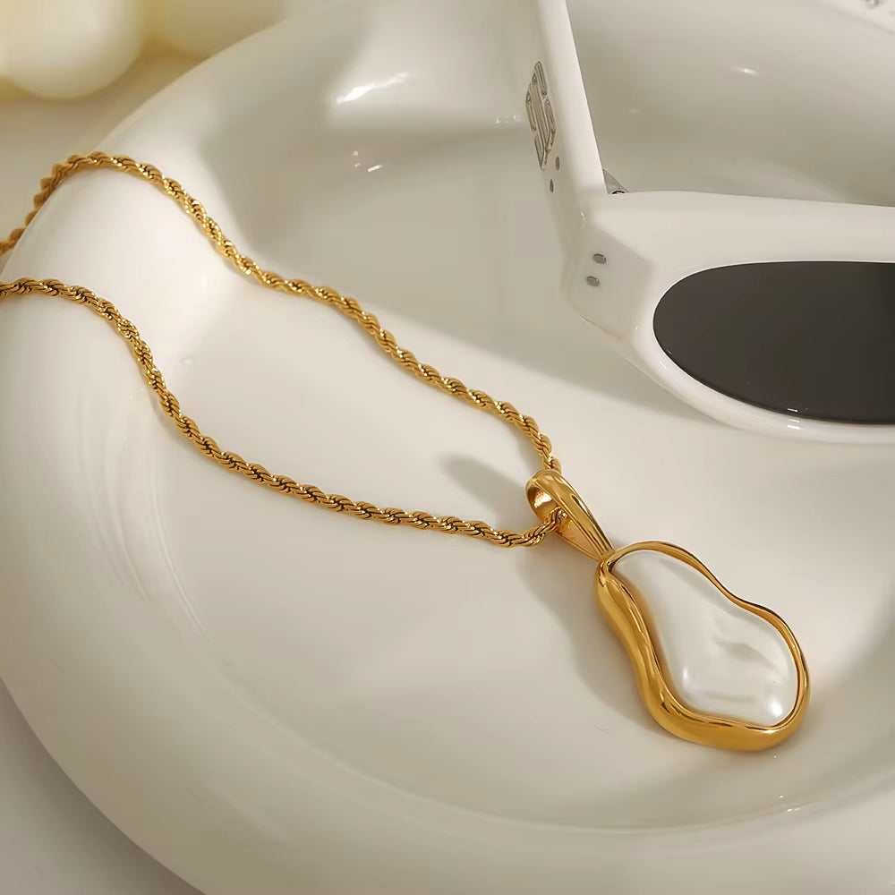 Collar Entorchado Dije Nacarado | Dorado