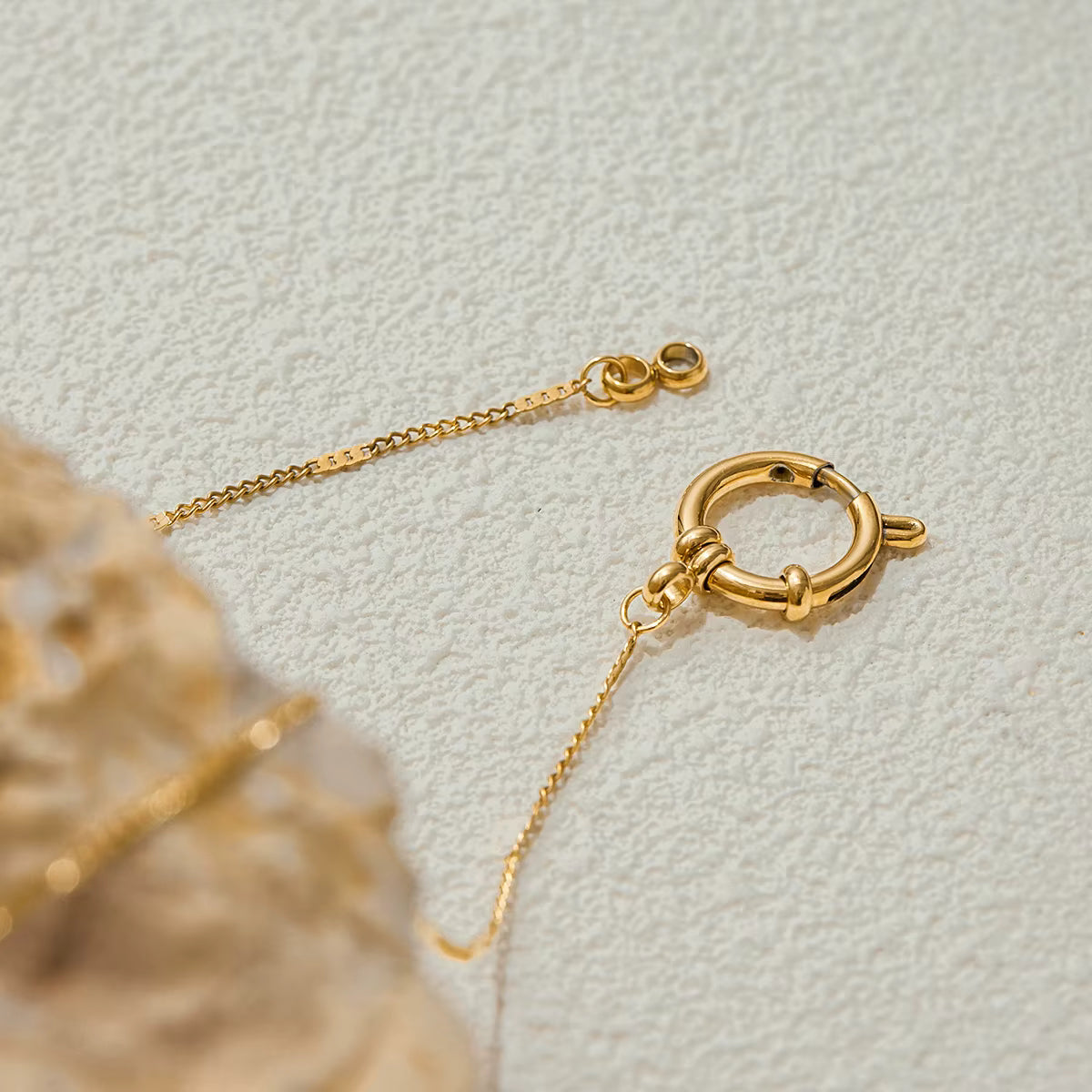Cadena Collar Raya Broche Marino | Dorado