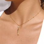 Collar Pez Cadena Balines | Dorado