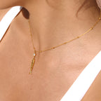 Collar Pez Cadena Balines | Dorado