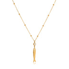 Collar Pez Cadena Balines | Dorado