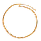 Collar Candena Cubana Clasica | Dorado