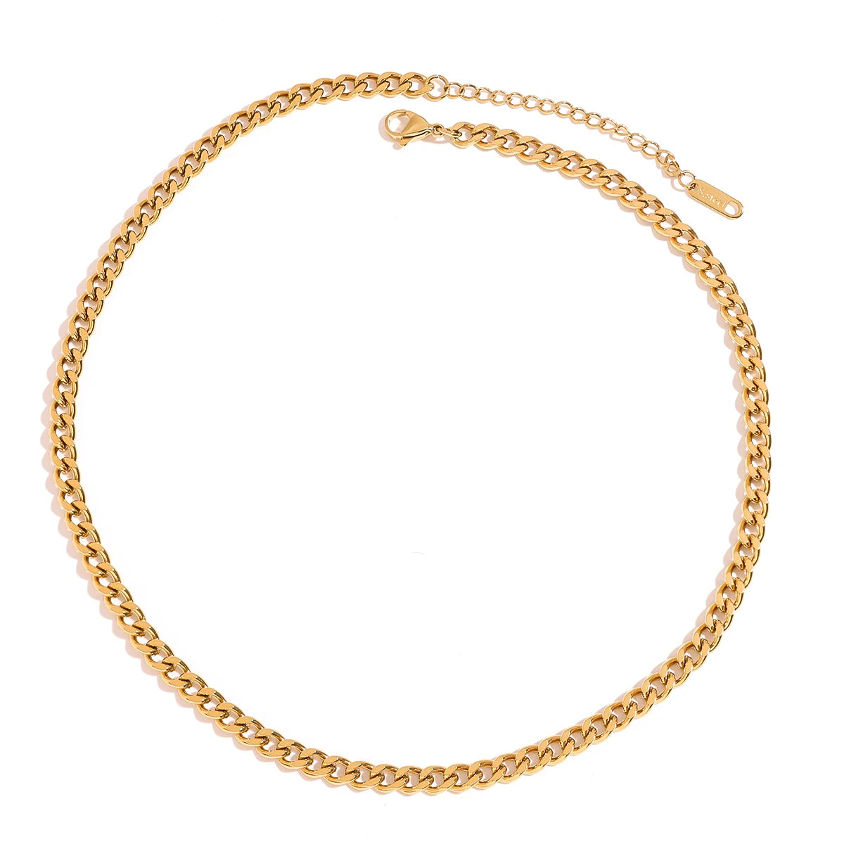 Collar Candena Cubana Clasica | Dorado