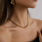 Collar Candena Cubana Clasica | Dorado