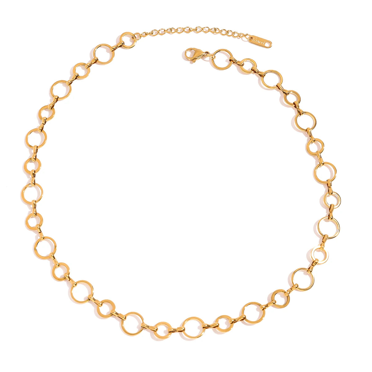 Collar Circulos Candena Unidos v2 | Dorado