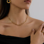Collar Circulos Candena Unidos v2 | Dorado