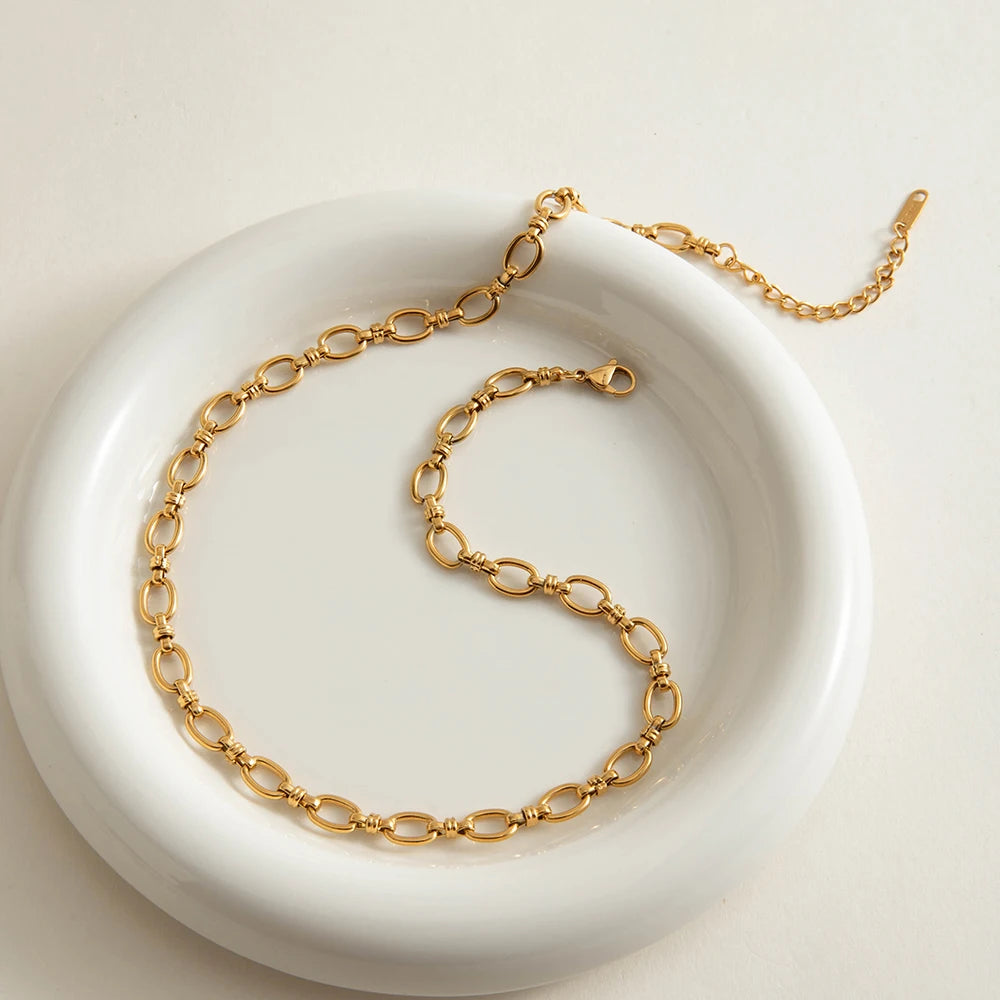 Collar Circulos Candena Unidos | Dorado