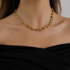 Collar Cadena Nudos | Dorado