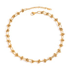 Collar Cadena Nudos | Dorado