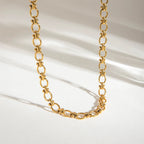 Collar Cadena Clasico Moderno | Dorado