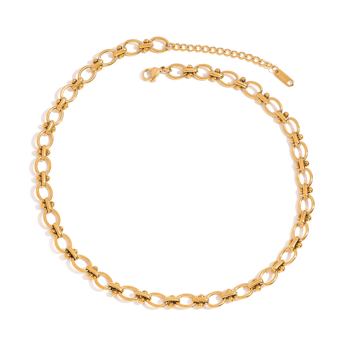 Collar Cadena Clasico Moderno | Dorado