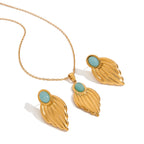Zarcillos Punto Dije Aqua | Dorado