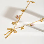 Collar Multi Dijes Lazo | Dorado