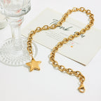 Collar Grueso Estrella | Dorado
