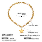 Collar Grueso Estrella | Dorado