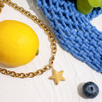 Collar Grueso Estrella | Dorado