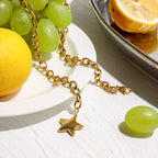 Collar Grueso Estrella | Dorado