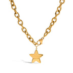 Collar Grueso Estrella | Dorado