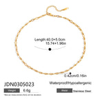 Collar Cadena con Textura | Dorado
