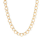 Collar Corazones Entrelazados | Dorado