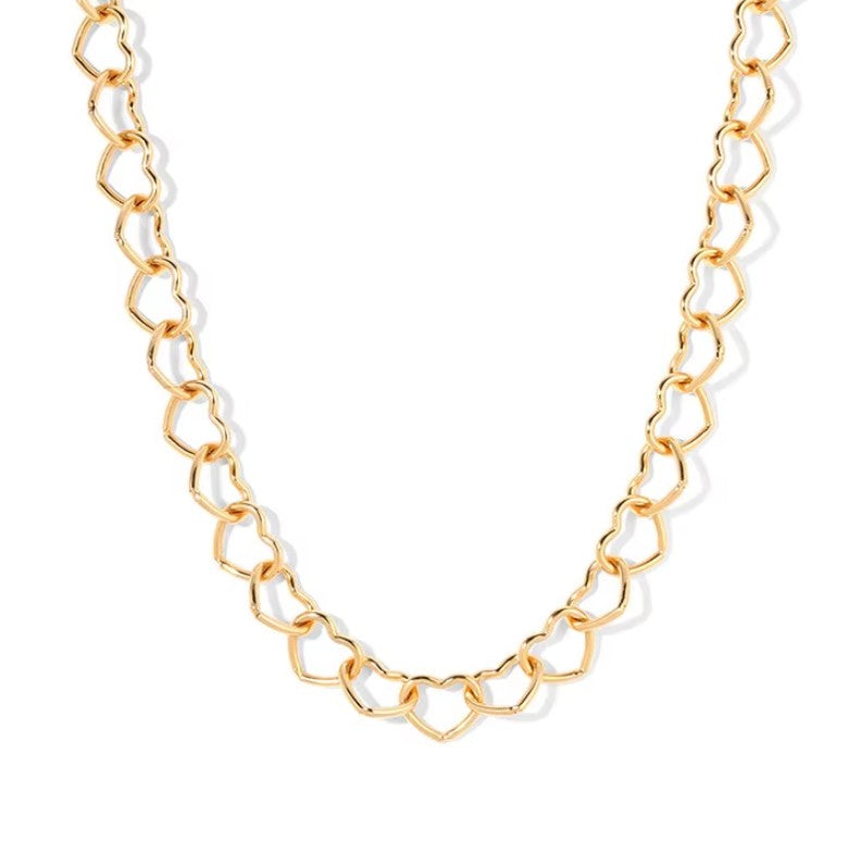 Collar Corazones Entrelazados | Dorado