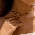 Collar Tipo Gargantilla | Dorado
