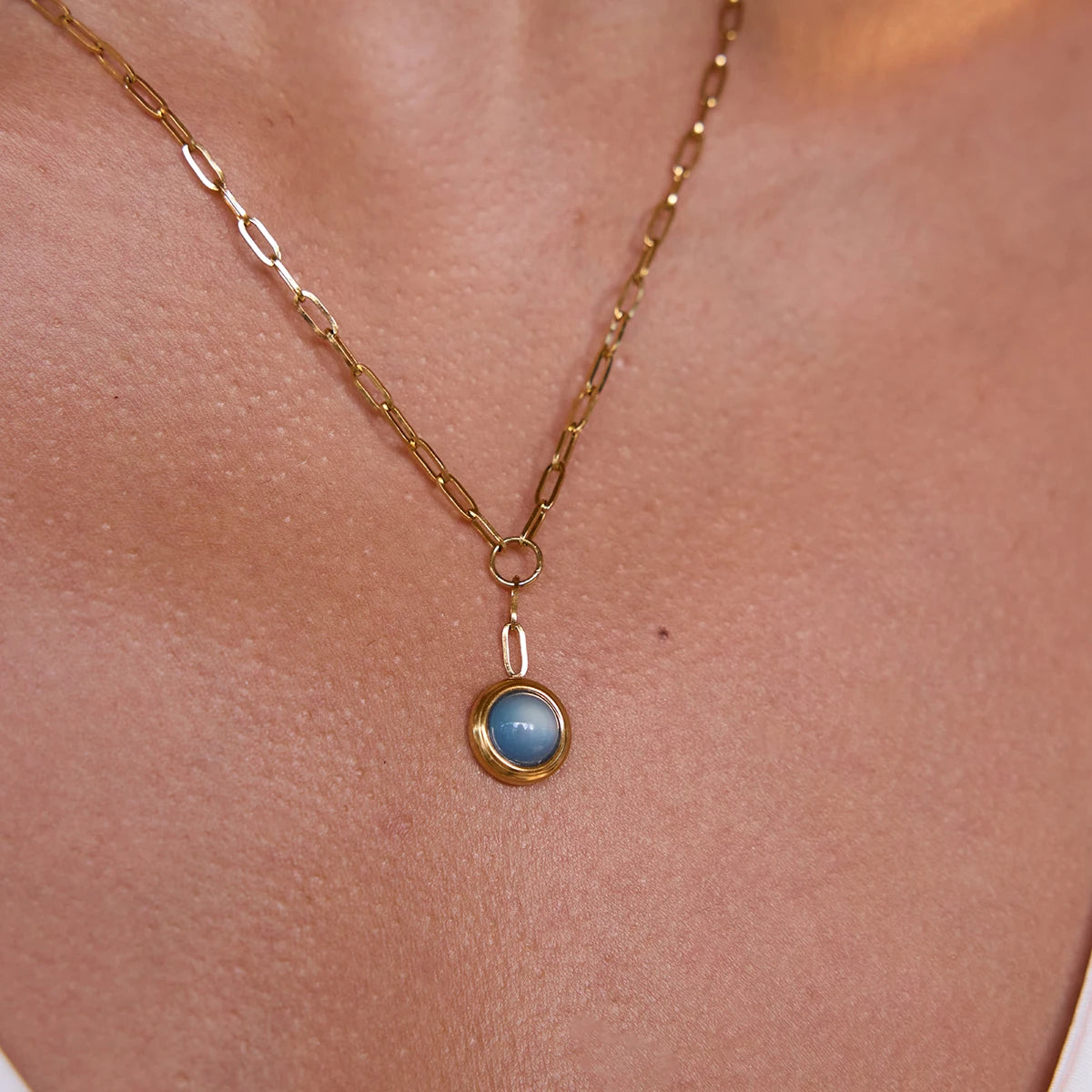 Collar Serie Ecuestre 2 Piezas - Dorado