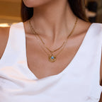 Collar Serie Ecuestre 2 Piezas - Dorado