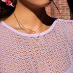 Collar Lujo Layering 3 Capas Dije Brillante | Dorado