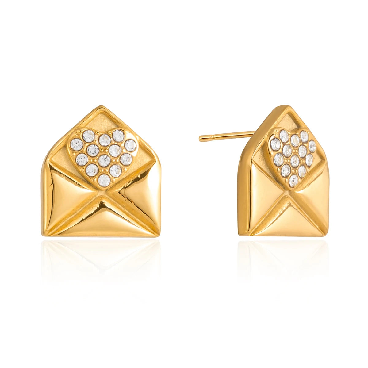 Set Mensaje Romántico | 2 Piezas | Dorado