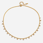 Collar Elegante Multidijes Brillantes | Dorado
